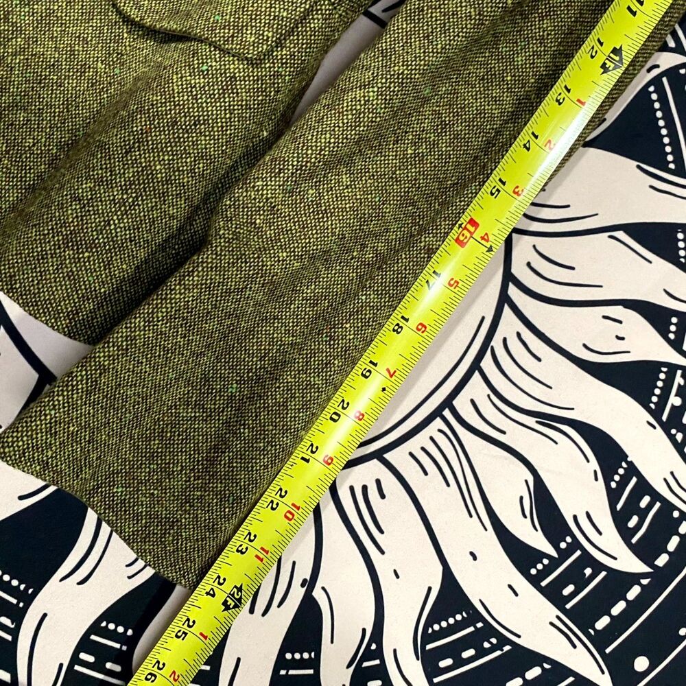 Kasper Blazer Jacket Women's 4 Green Wool Tweed 3-Button Business Preppy Career - Picture 9 of 10